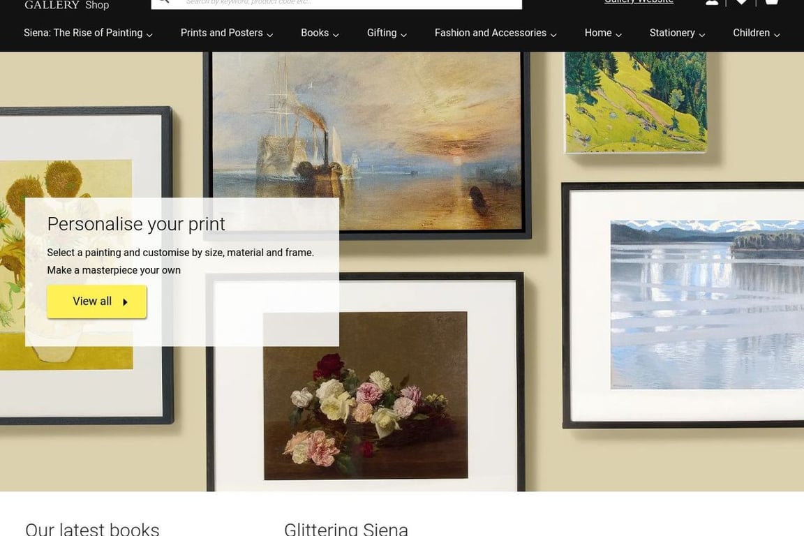 National Gallery UK homepage