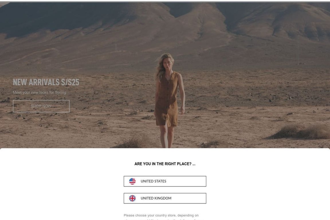 Saint + Sofia UK homepage