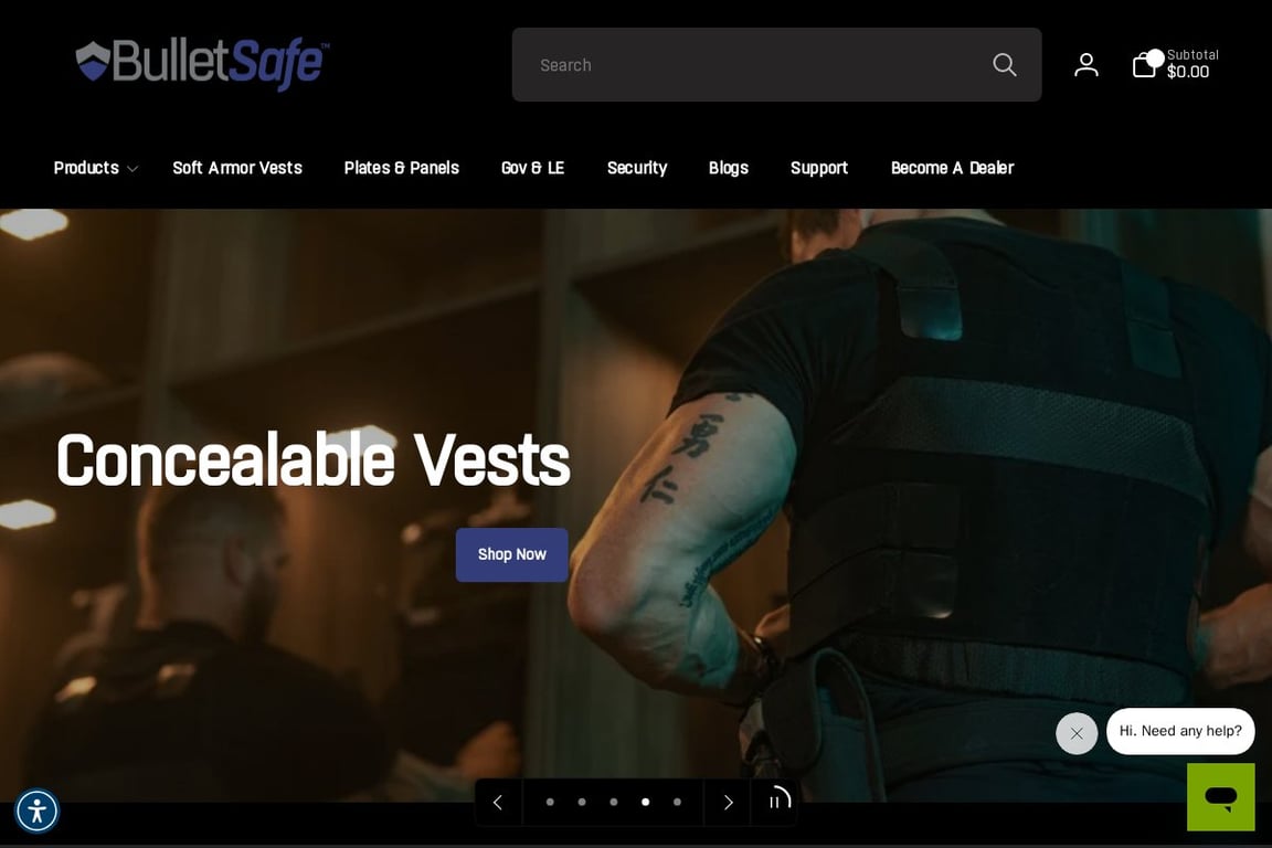 BulletSafe homepage