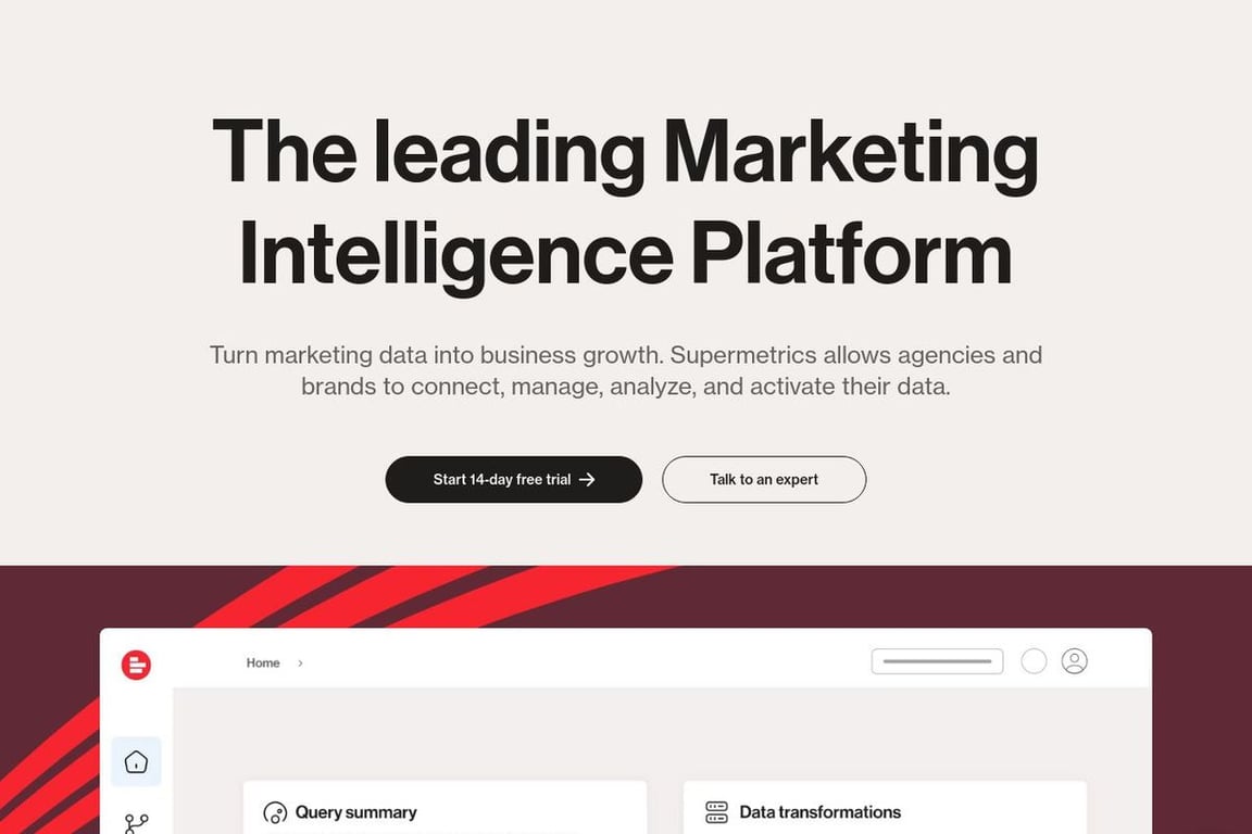 Supermetrics homepage