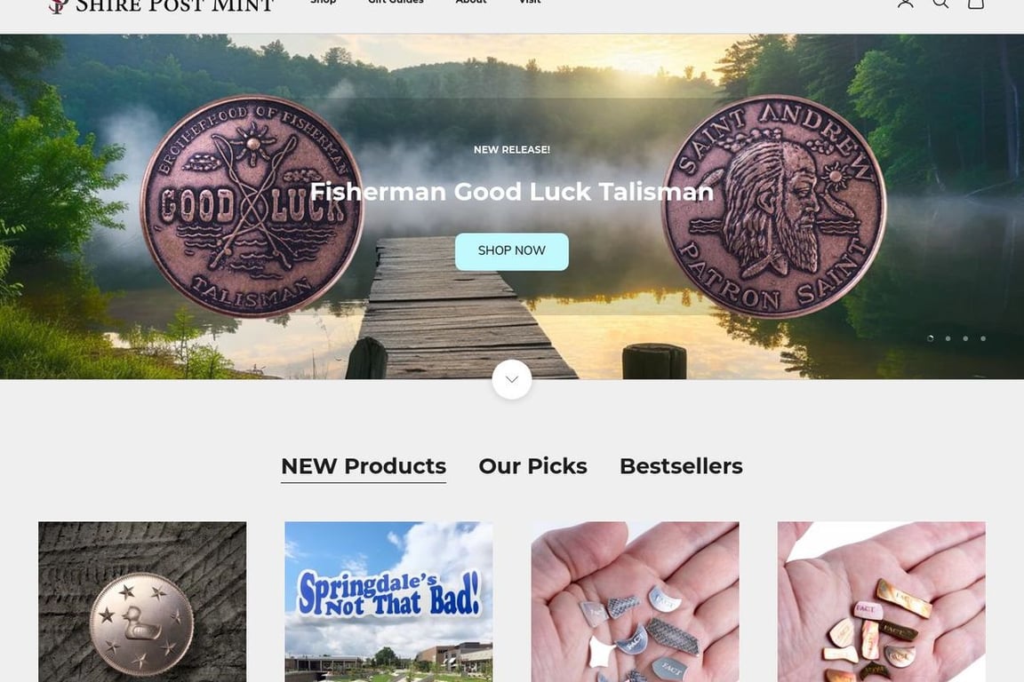 Shire Post Mint homepage