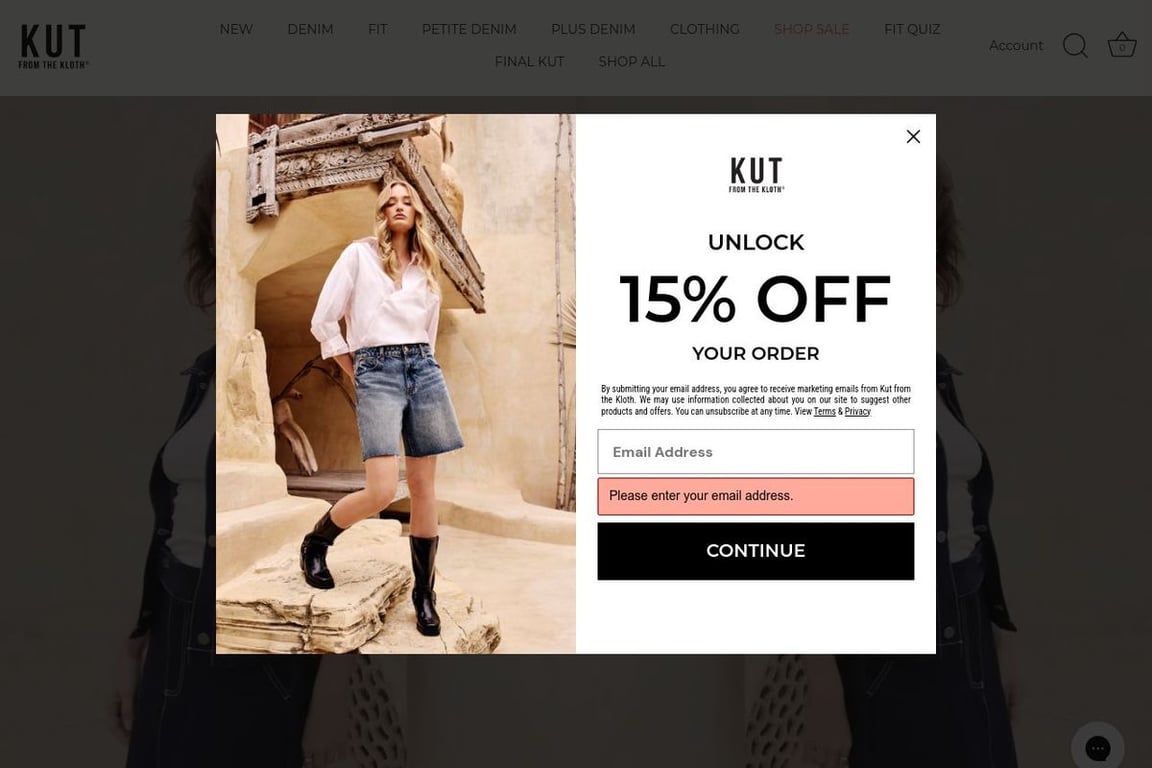 Kut From Kloth homepage