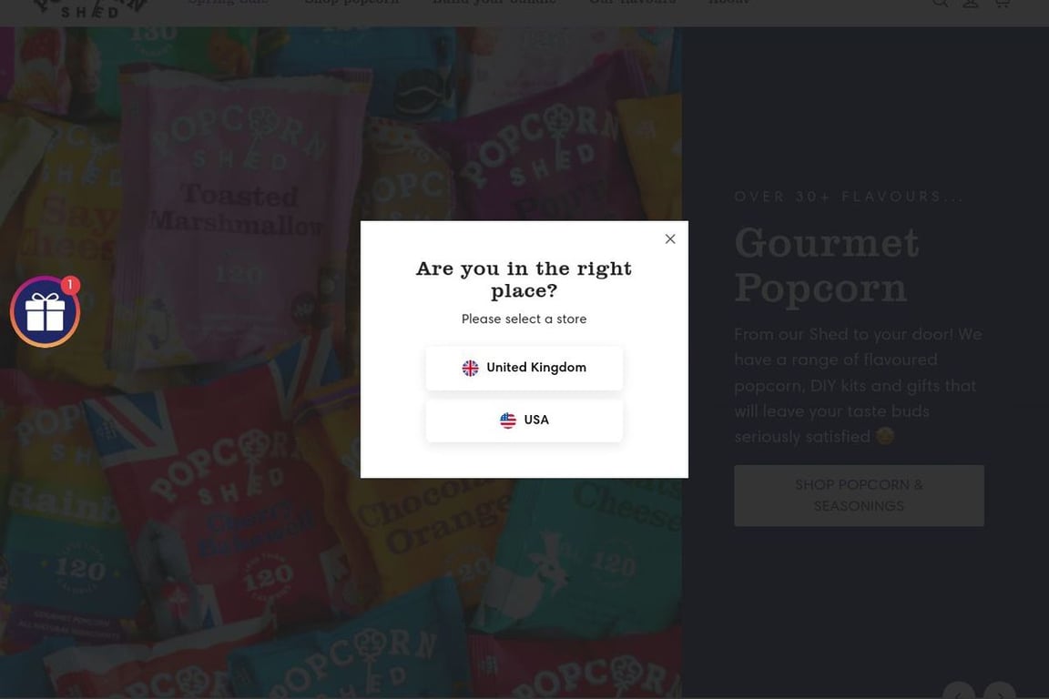 Popcorn Shed homepage
