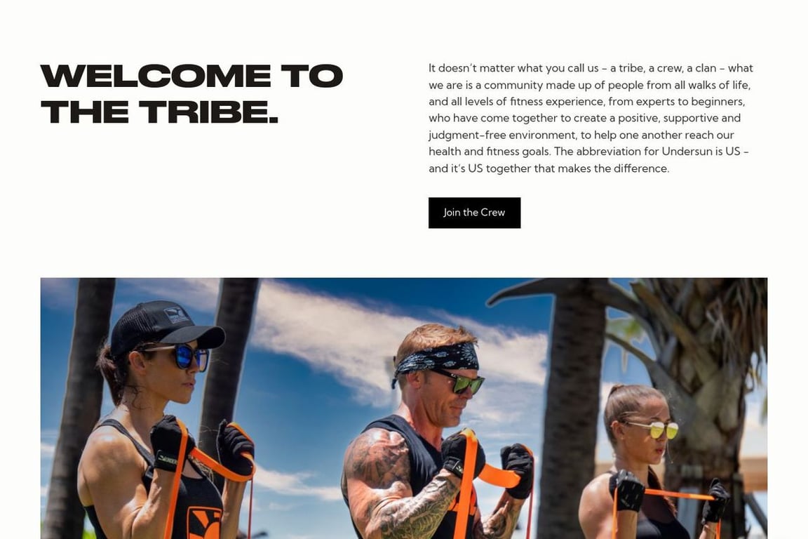 Undersun Fitness affiliate program signup page