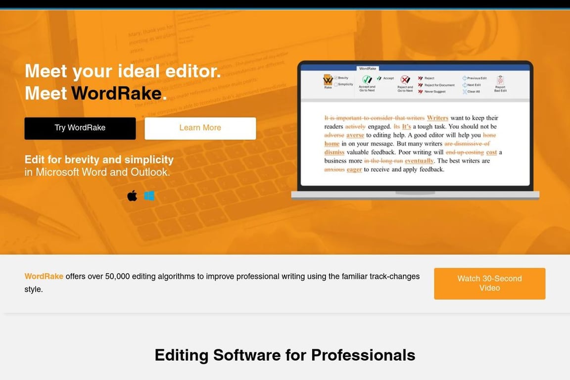 Word Rake homepage