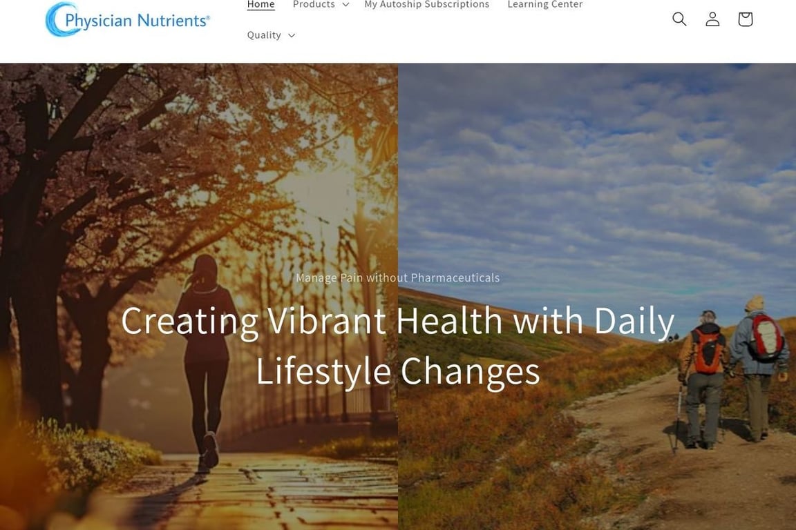 Physician Nutrients homepage
