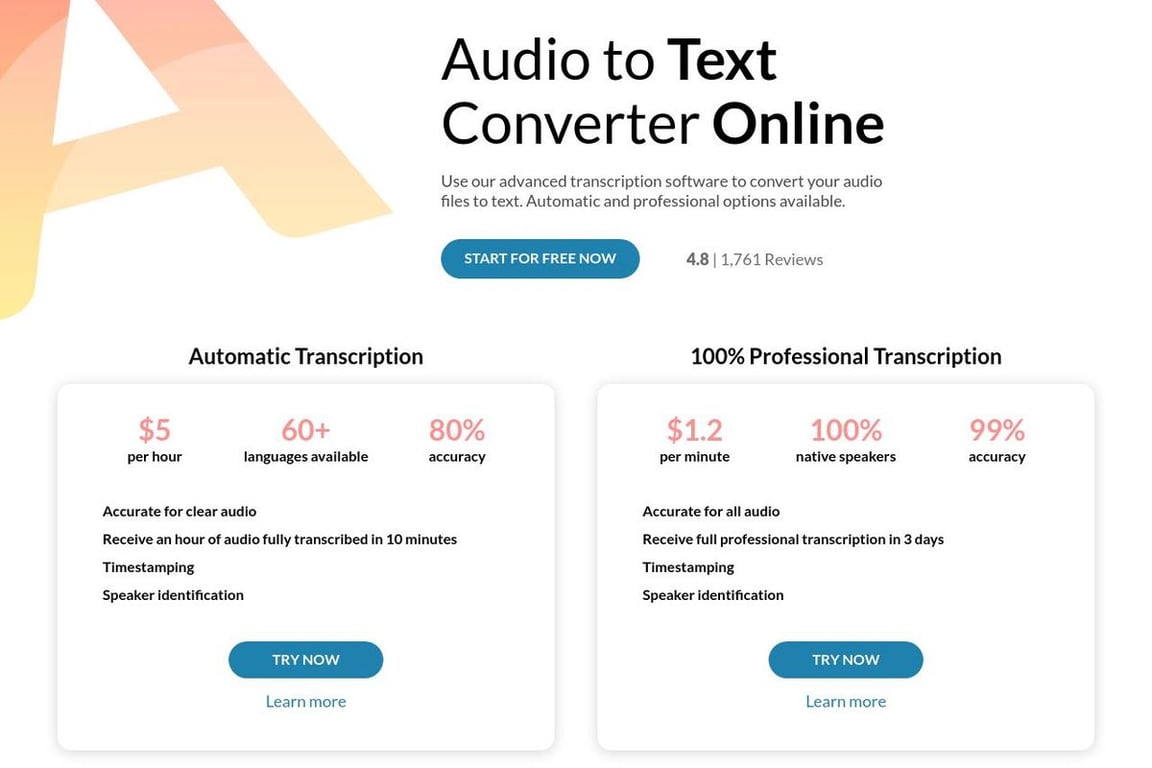 Audext homepage