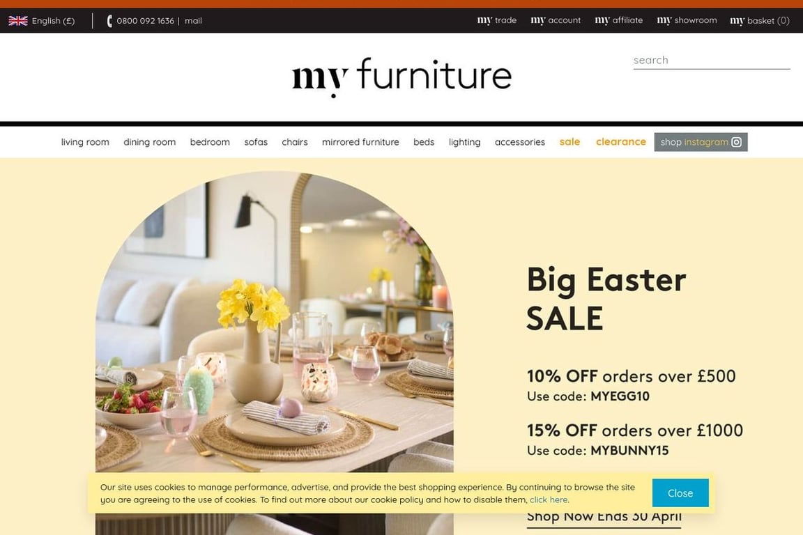 My-Furniture homepage