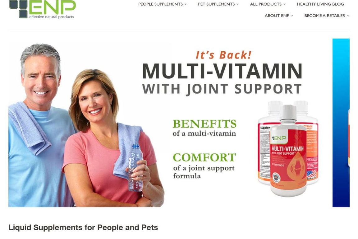 Effective Natural Products homepage