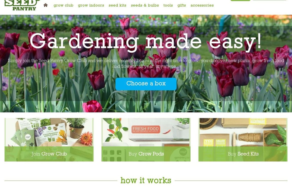 Seed Pantry homepage