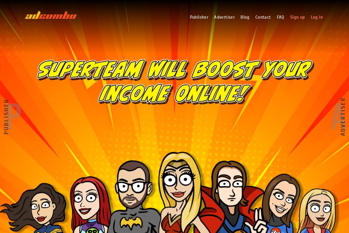 AdCombo homepage