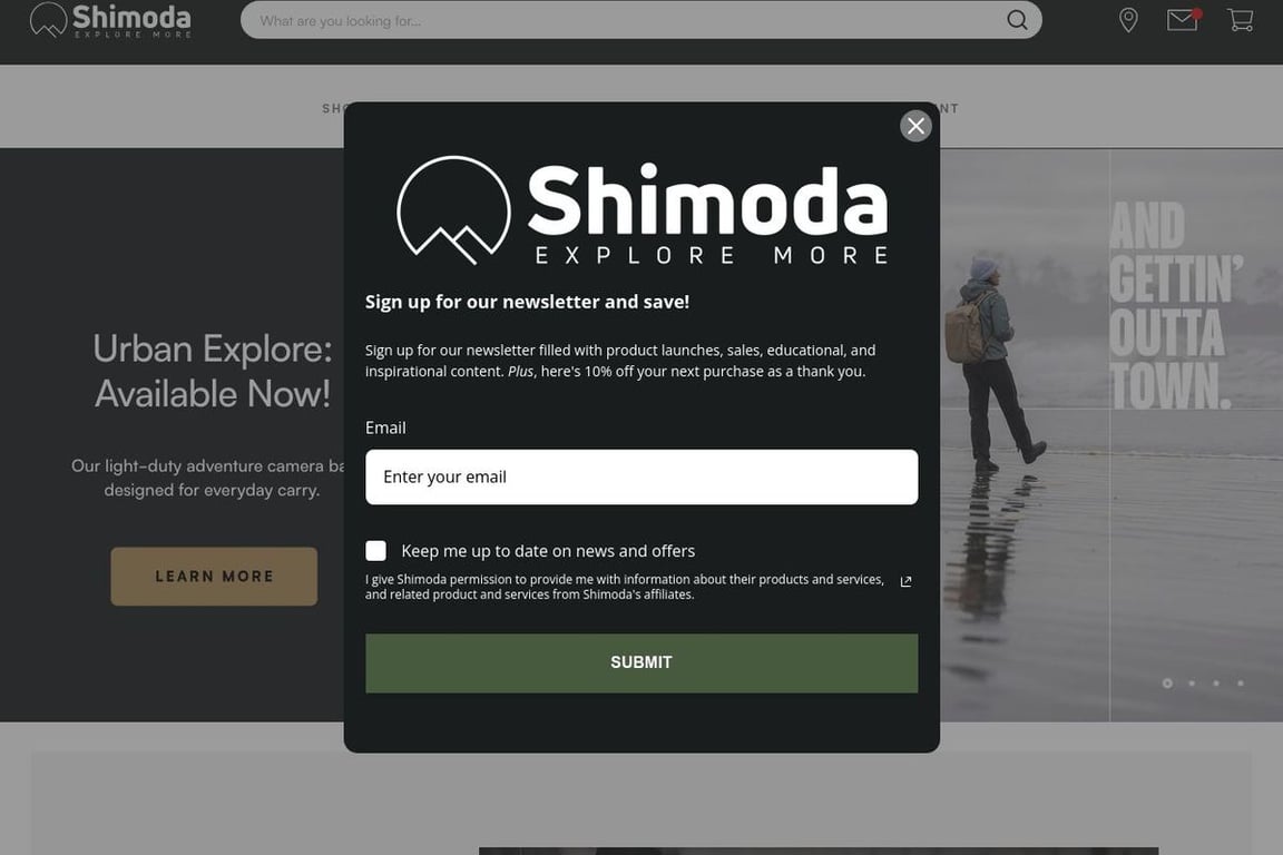 Shimoda Designs homepage