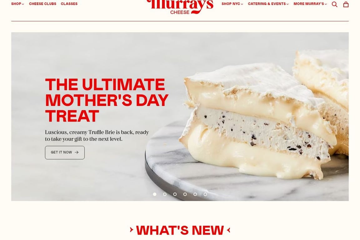 Murray’s Cheese homepage