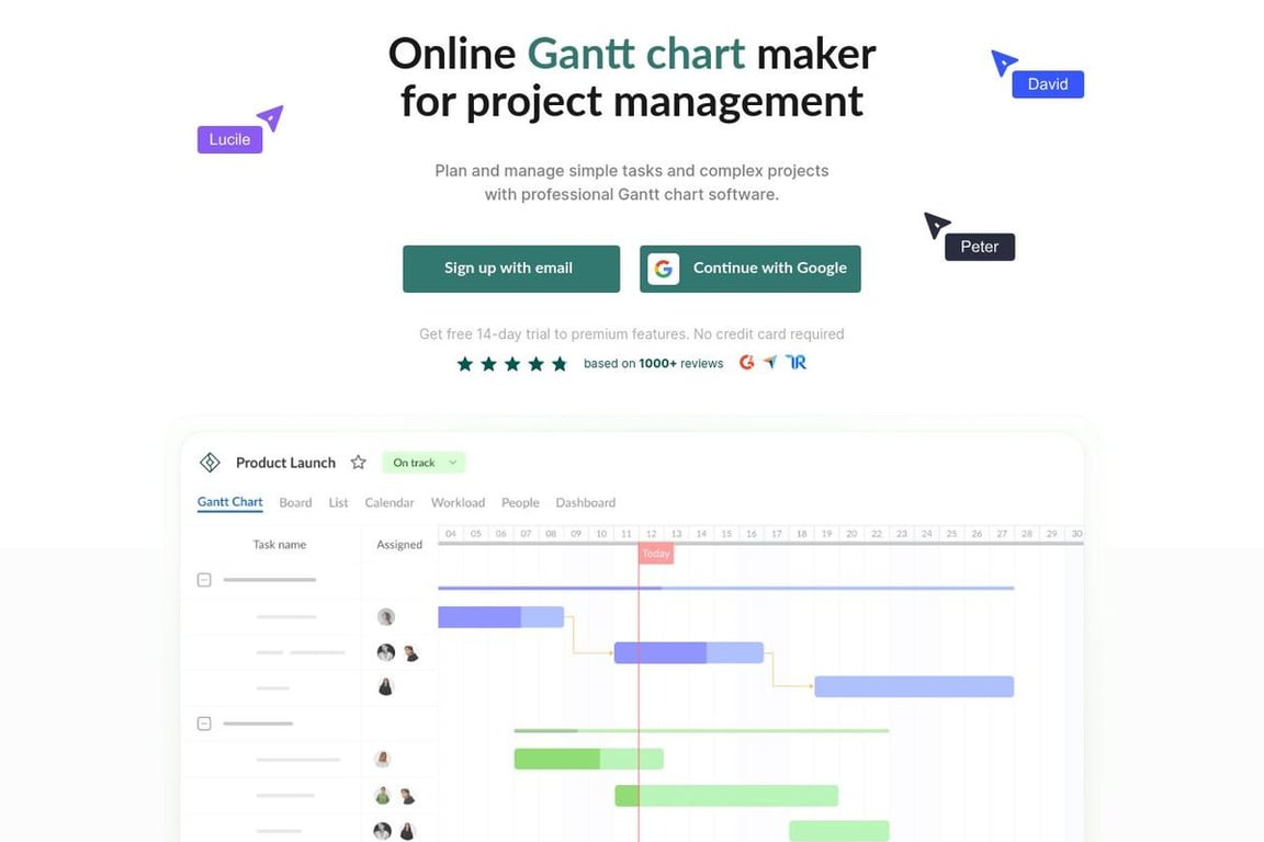 GanttPRO homepage