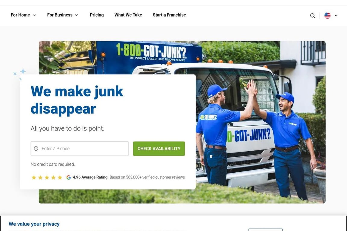 1-800-GOT-JUNK? homepage