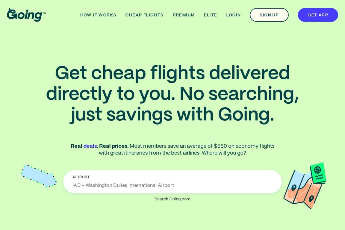 Scott’s Cheap Flights homepage