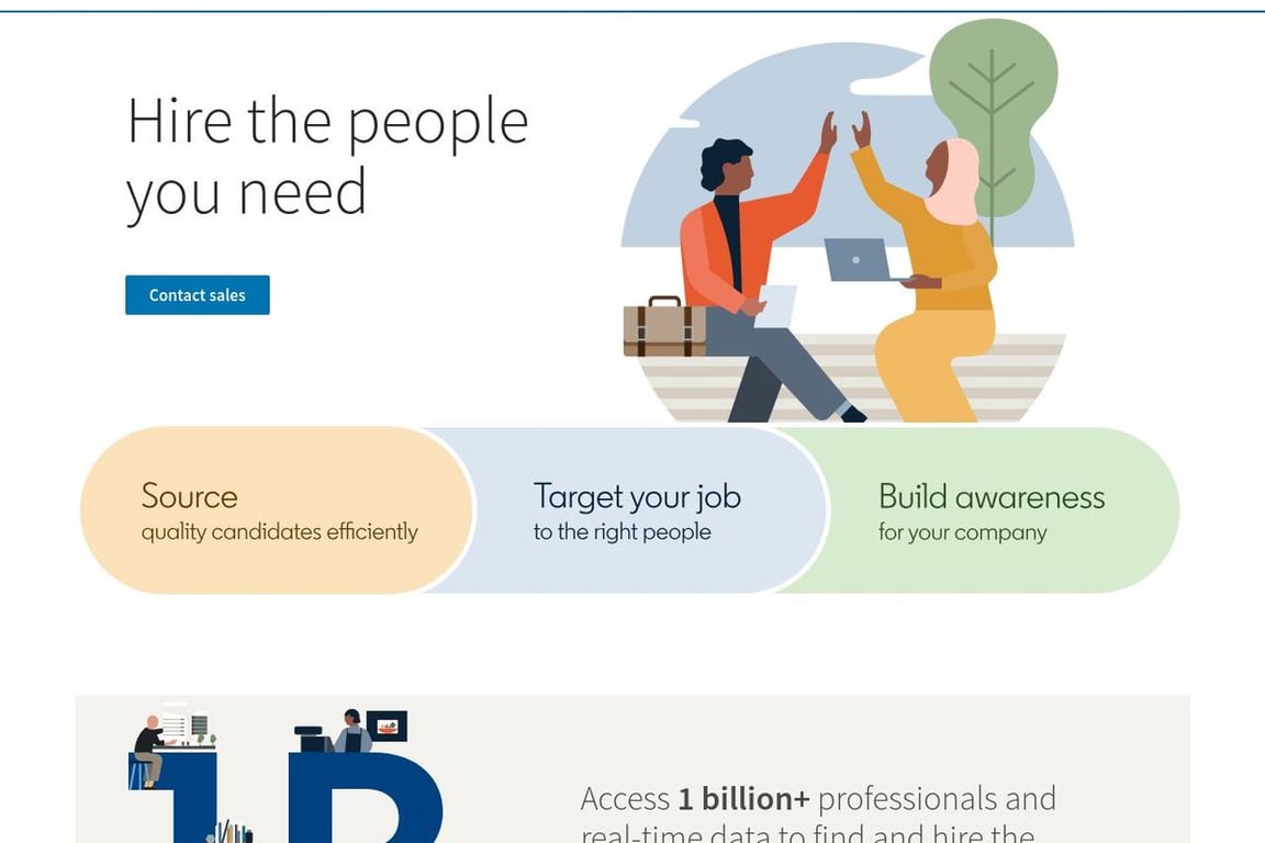 LinkedIn Jobs homepage