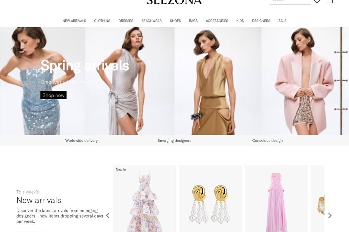 Seezona homepage