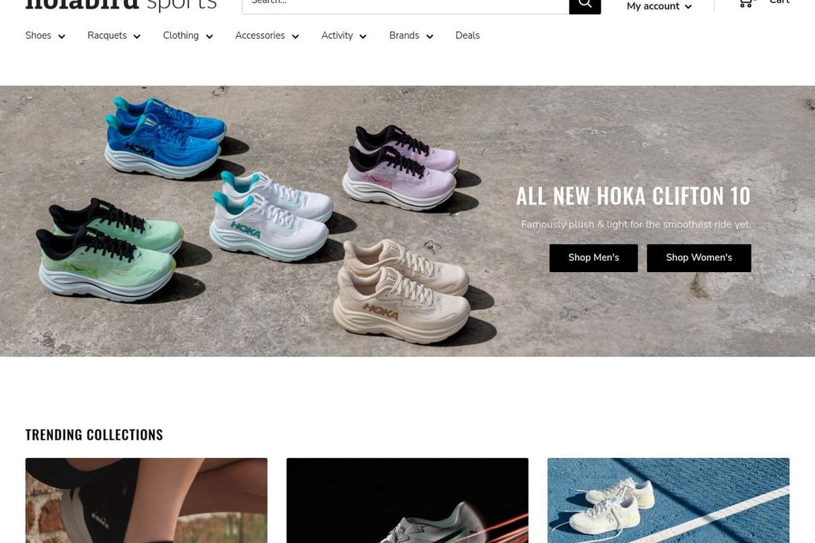 Holabird Sports homepage
