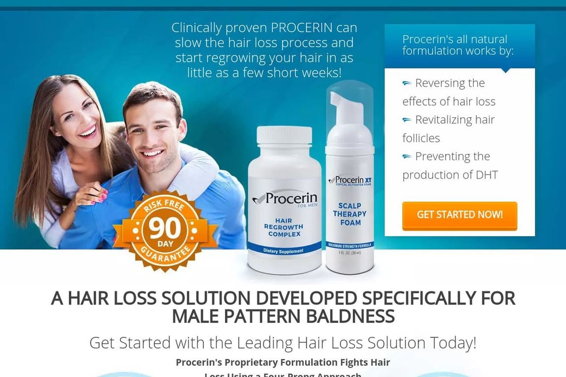 Procerin homepage