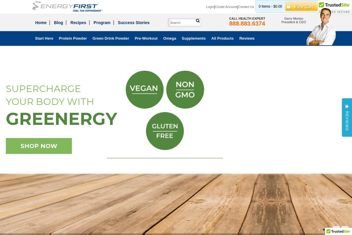 EnergyFirst homepage
