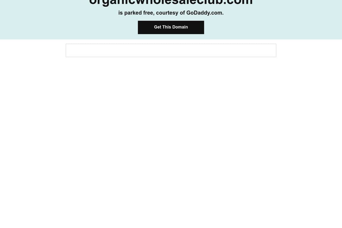 Organic Wholesale Club homepage