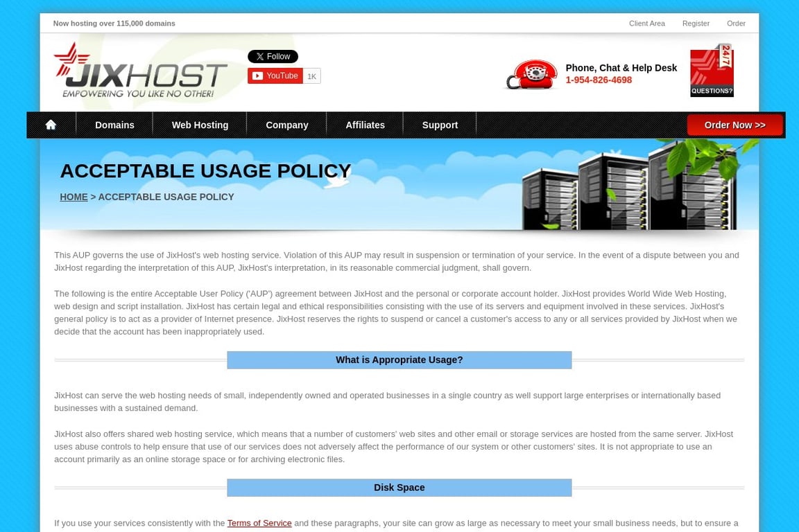 JixHost affiliate program signup page