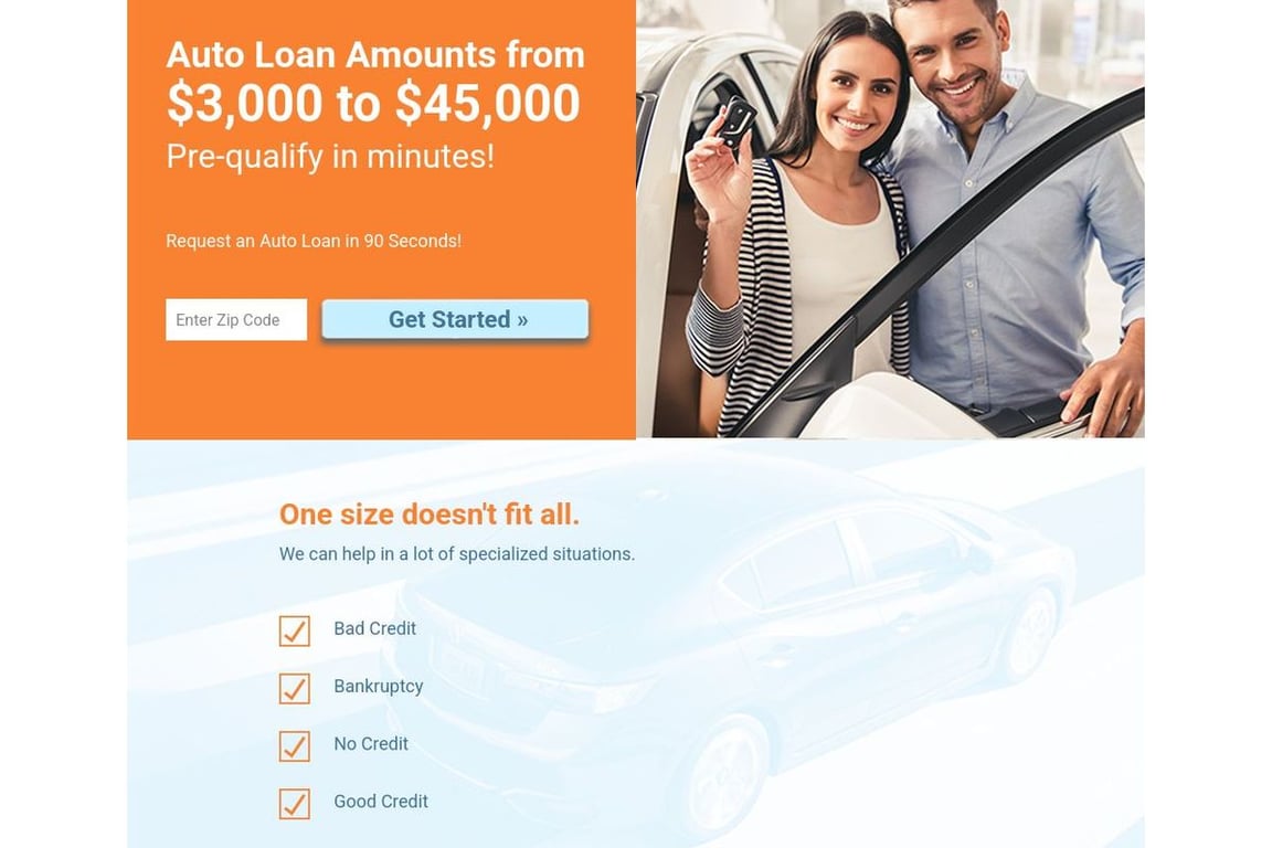1-800 AUTO YES homepage