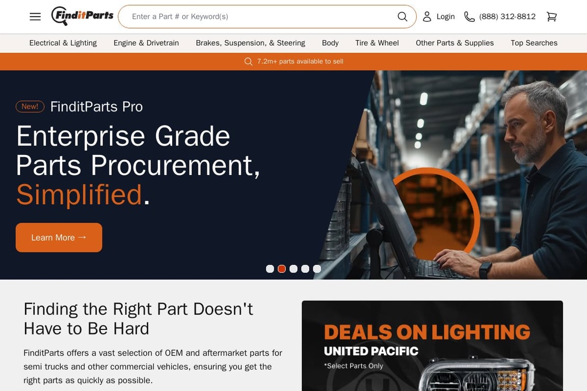 FinditParts homepage