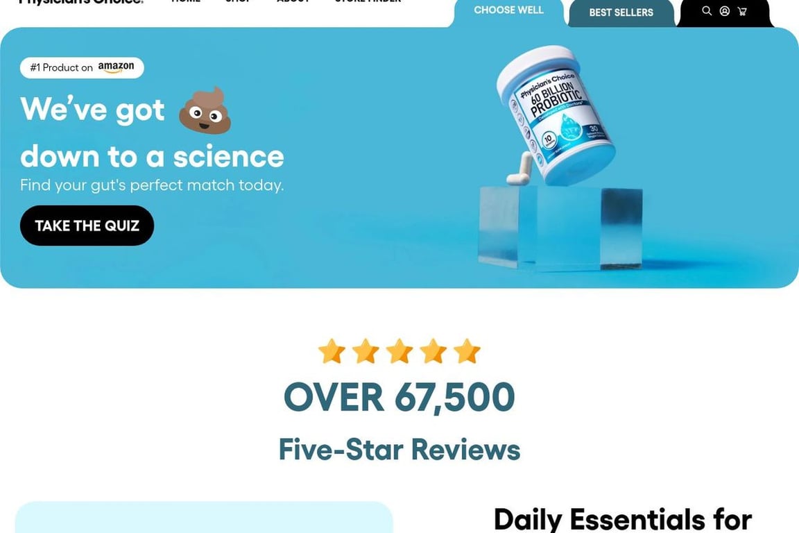 Physician’s Choice homepage
