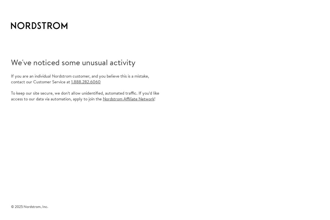 Nordstrom homepage