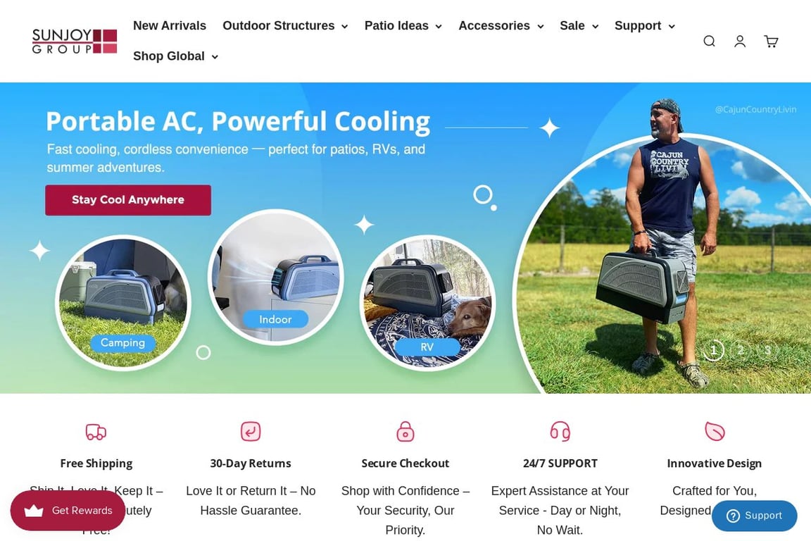 Sunjoy Group homepage