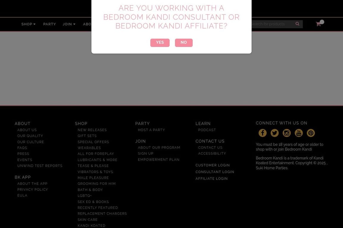 Bedroom Kandi homepage