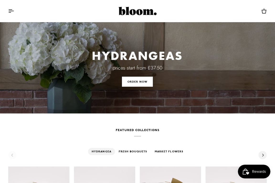 Bloom homepage