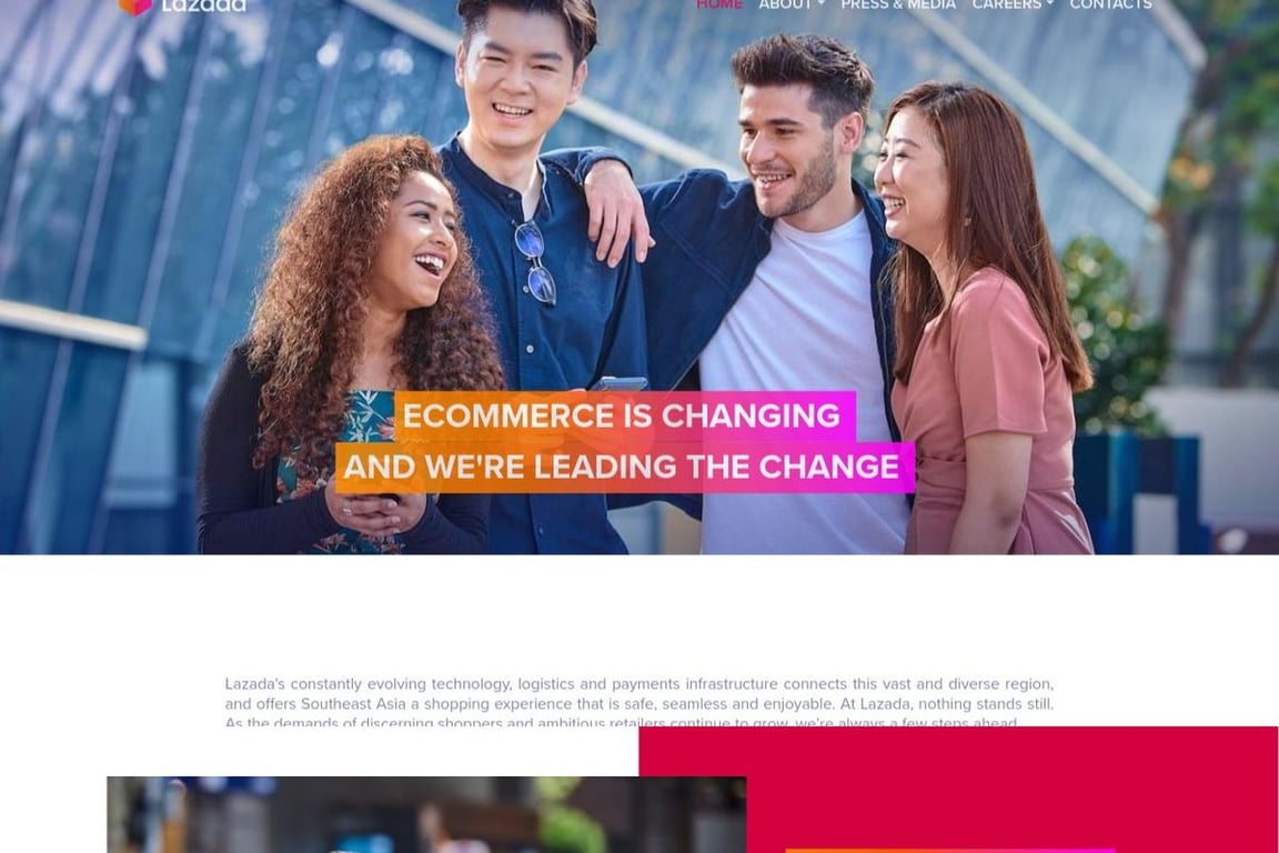Lazada homepage