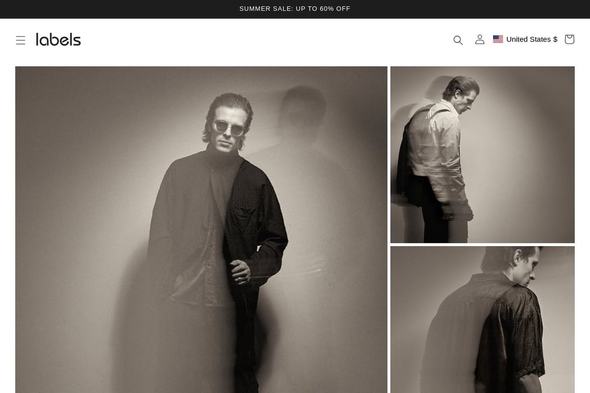 Labels Fashion homepage