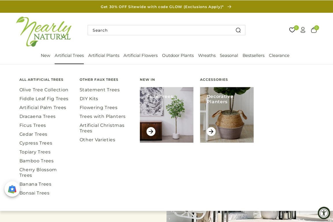 Nearly Natural homepage