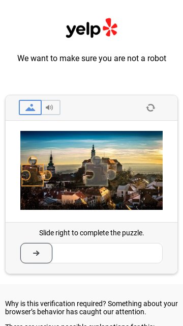 Yelp homepage