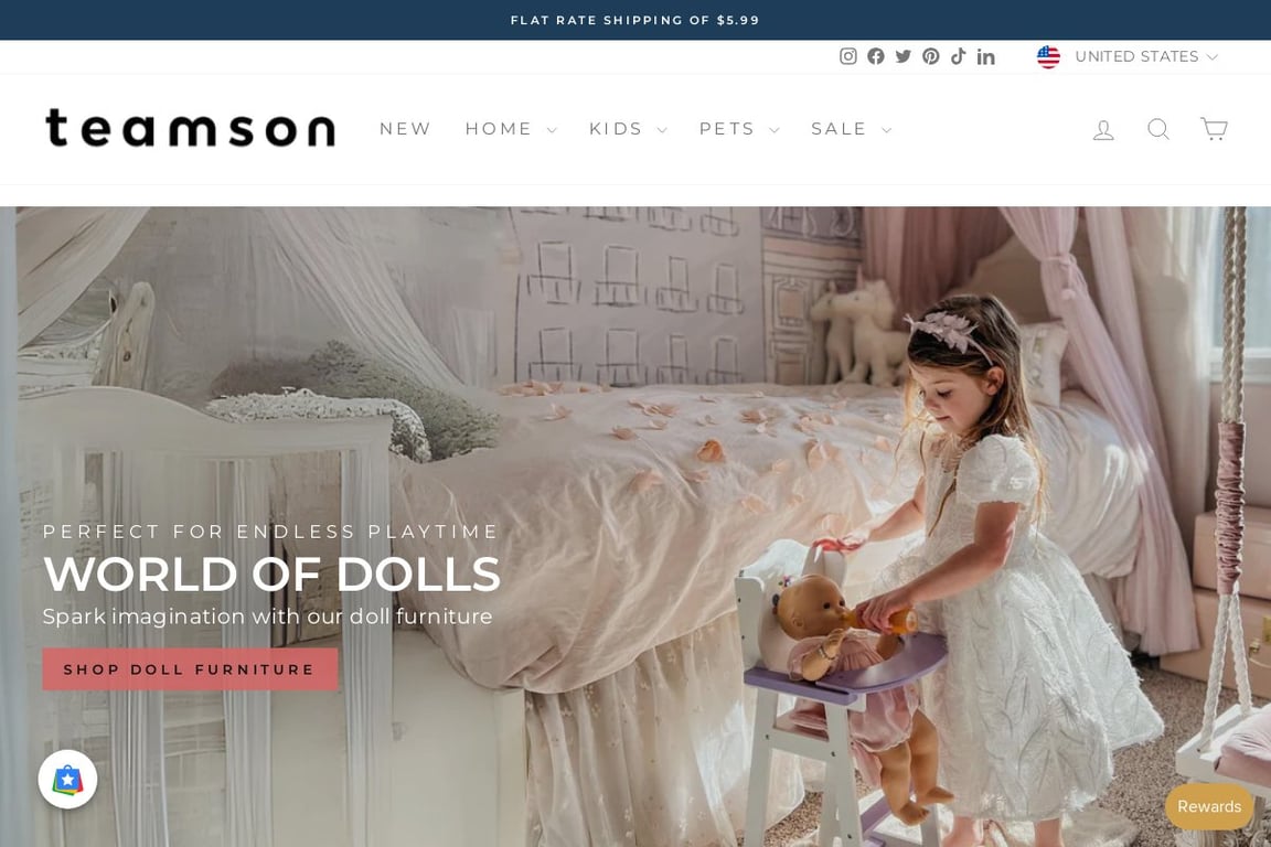Teamson Kids homepage