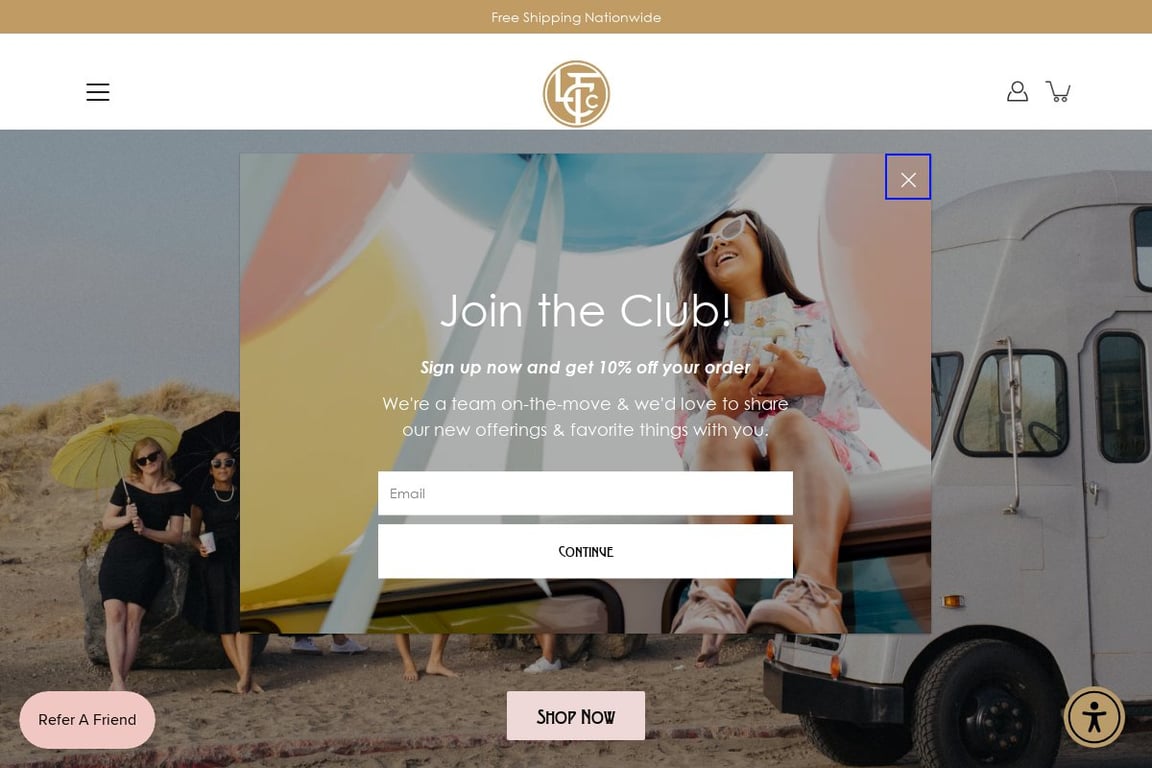 Lady Falcon Coffee Club homepage