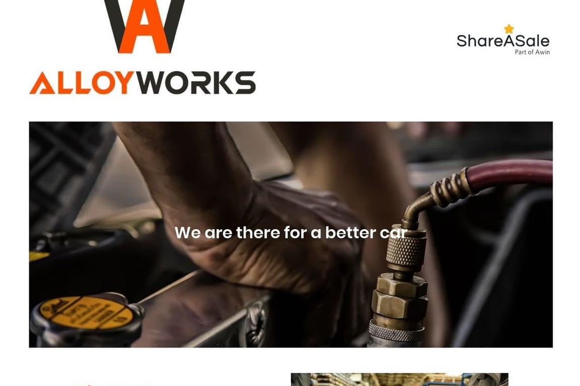 Alloy Works affiliate program signup page