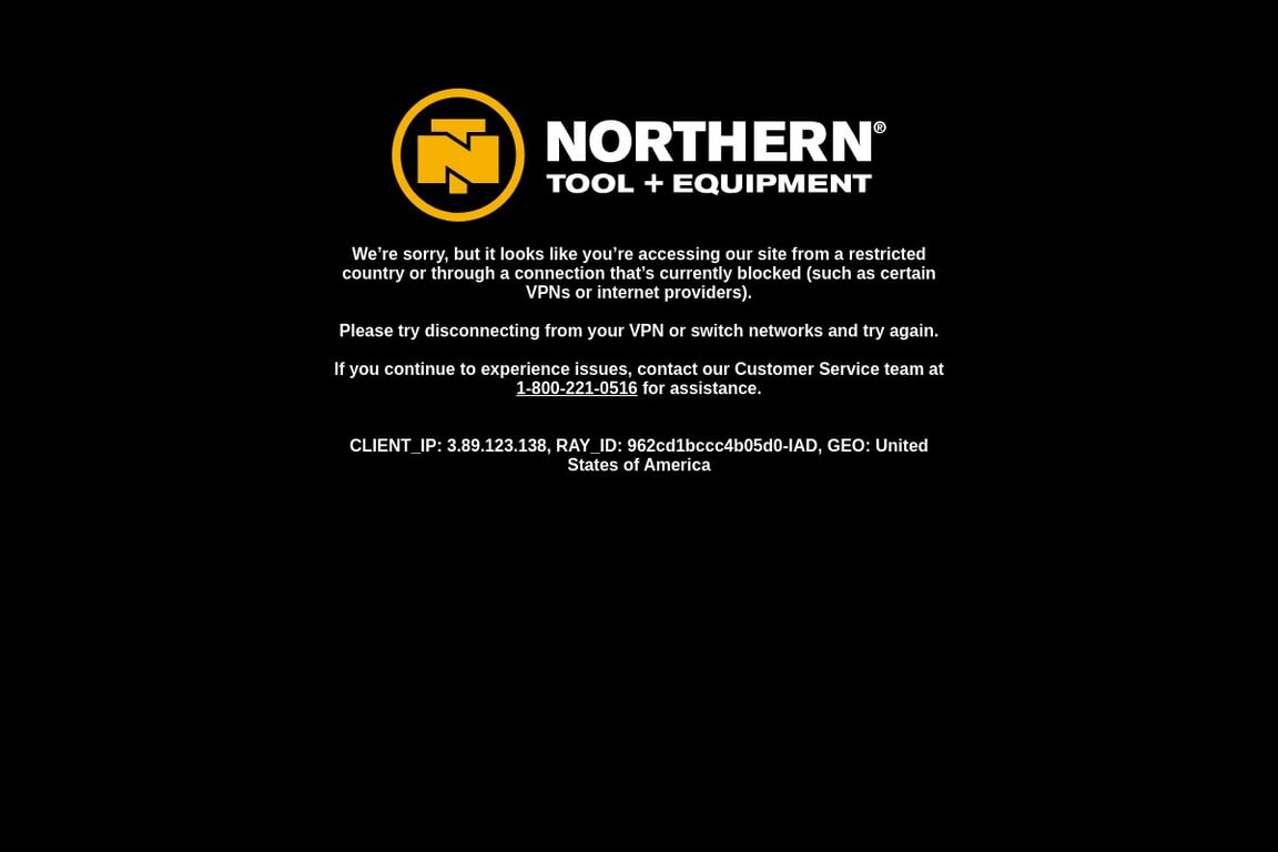 Northerntool homepage