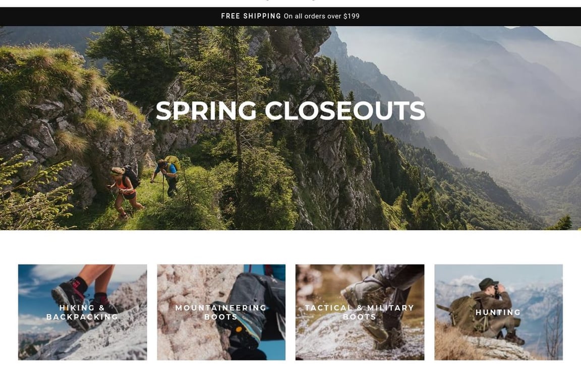 AKU Outdoor homepage