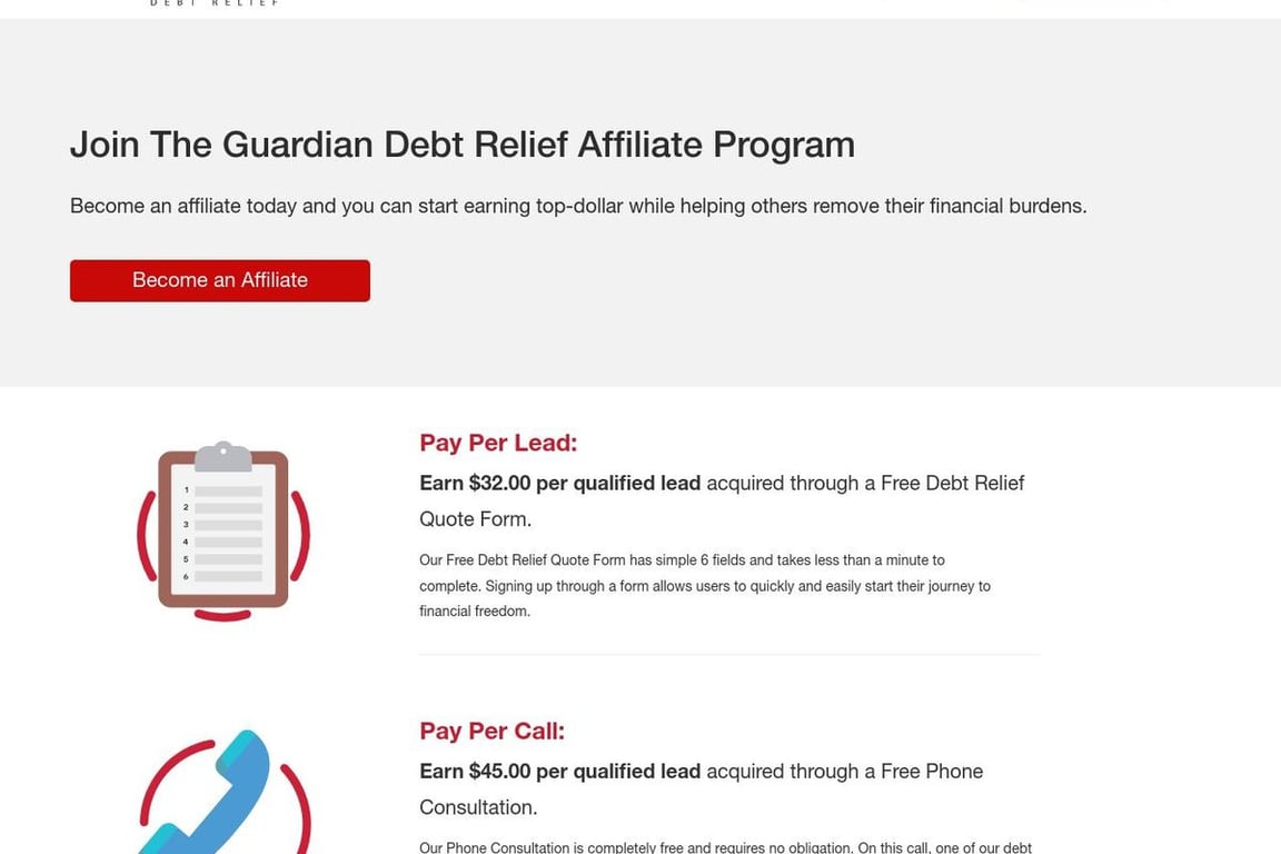 Guardian Debt Relief Affiliate Program Everything You Need to Know (2024)