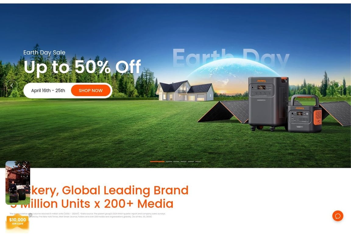 jackery homepage