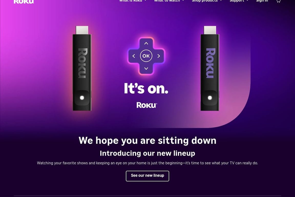 Roku homepage