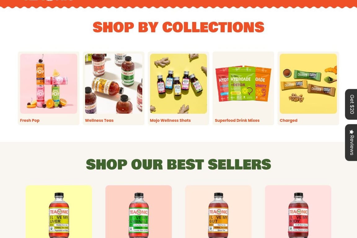 TEAONIC homepage