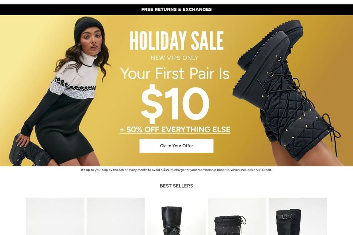 Shoedazzle skip the hot sale month number