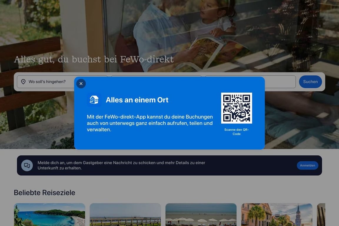 Fewo-direkt homepage