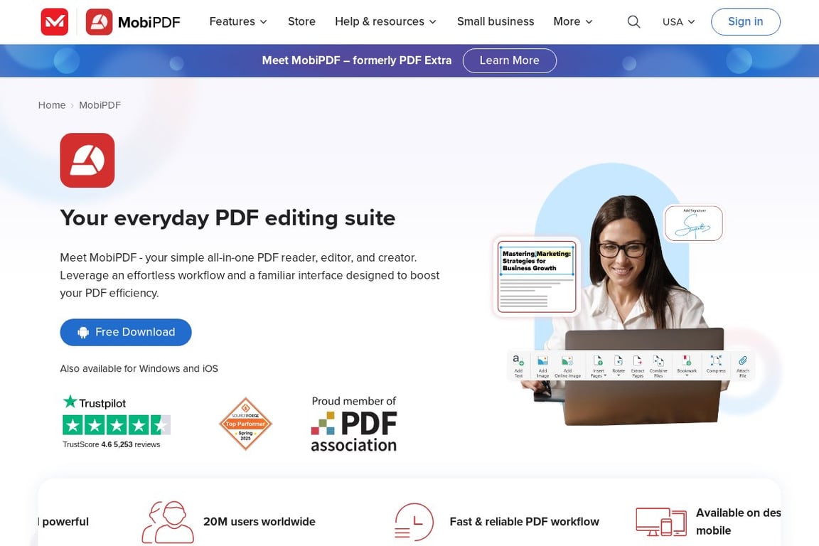 PDF Extra homepage